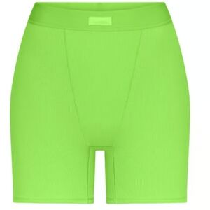 SKIMS - COTTON RIB BOXER (NEON GREEN)